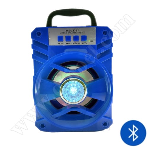 Преносим плеър DMC, MS-197BT, 8W, FM, USB, microSD, BT, Blue