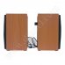Тонколони Genius, SP-HF150, 2x 2W, USB, Wooden Design, Brown