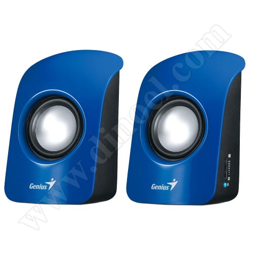 Тонколони Genius, SP-U115, 2x 0.75W, USB, Blue, Black