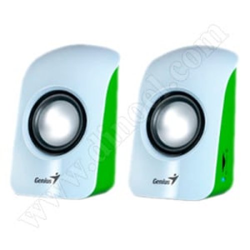 Тонколони Genius, SP-U115, 2x 0.75W, USB, White, Green
