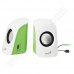 Тонколони Genius, SP-U115, 2x 0.75W, USB, White, Green