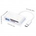 Четец за карти RoTech, Type-C USB 3.0, RT-53006, SD, micro SD, White