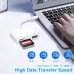 Четец за карти RoTech, Type-C USB 3.0, RT-53006, SD, micro SD, White