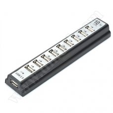 Разклонител Enjoy Life, EL-12061, USB 2.0, HUB, Black-Silver