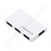 Разклонител Omega, Box, OUH24BW, USB 2.0, HUB, White