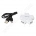 Разклонител Omega, Star, OUH24SW, USB 2.0, HUB, White