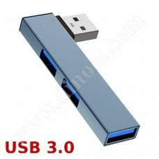 Разклонител RoTech, RT-53002, USB 3.0, HUB, Grey-Silver