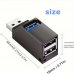 Разклонител RoTech, RT-53011, USB 3.0, HUB, с капачка, Black