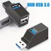 Разклонител RoTech, RT-53011, USB 3.0, HUB, с капачка, Black