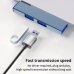 Разклонител RoTech, RT-53001, USB 3.0, Type-C, HUB, Grey-Silver